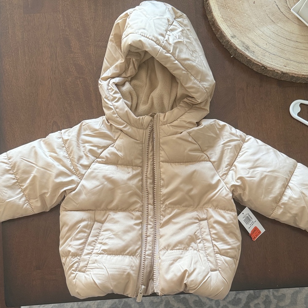 Old Navy Kids Puffer Jacket in Beige